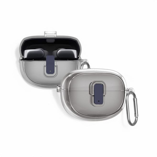 BOSE 울트라 오픈 이어버드 투명 잠금 클립 케이스, 클리어, 1개