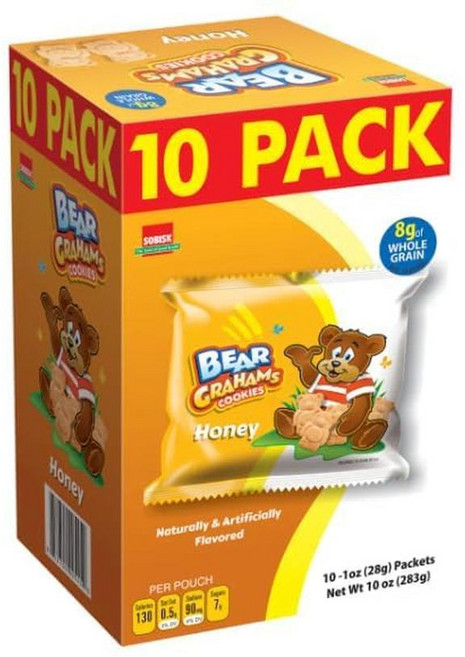 소비스크 허니 그래햄 크래커 베어 쿠키 10개입 팩, 1개