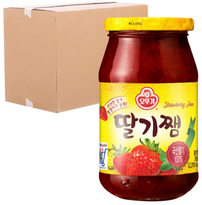 (박스) 오뚜기 딸기쨈, 1개, 850g