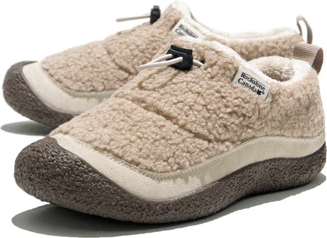 락스톤캐나다 베어풋2.0 겨울 양털 패딩 털 퍼 기모 방한 논슬립 쿠션 슬립온 운동화 슬리퍼