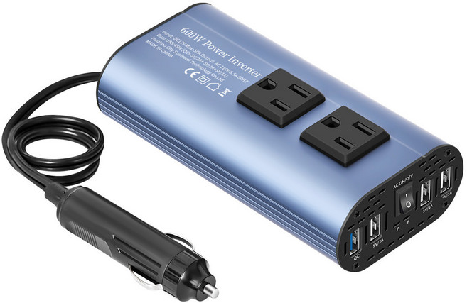 【逆變器】 美規逆變器修正弦波 車載電源轉換器, 1個, 12伏特| 300/500W帶USB