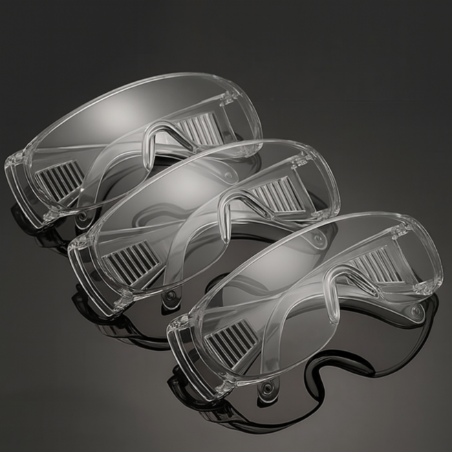 레드에셋 워터밤 흠뻑쇼 투명 고글 보안경, 3개