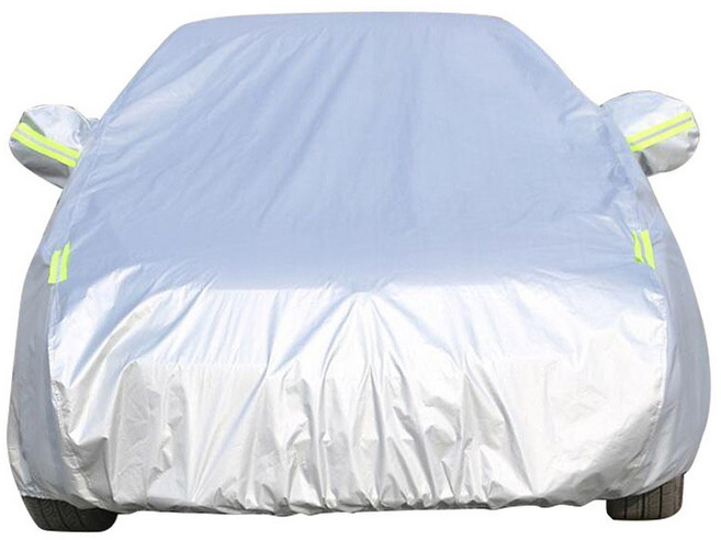 자동차 커버 방설 방수 방진 다이하츠 코펜 02 25용 반사 스트립 장식 액세서리 포함, 은