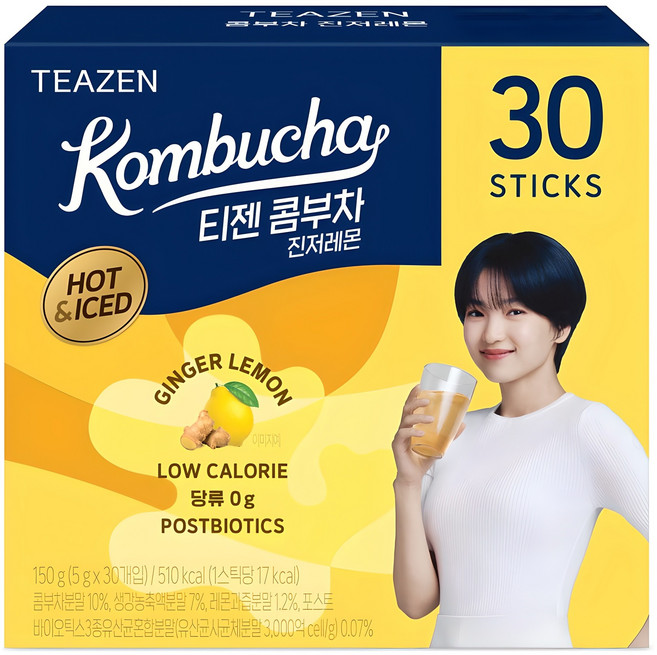 티젠 콤부차 진저레몬, 5g, 30개입, 1개