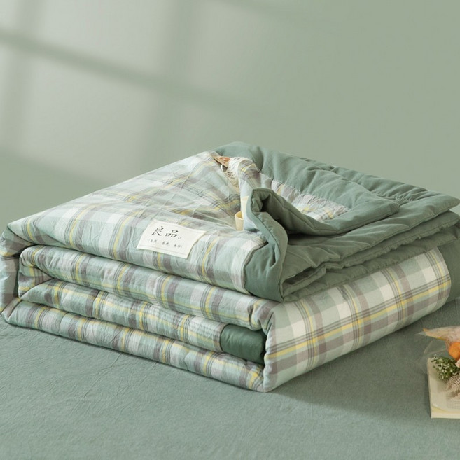 더루비샵 체크 차렵이불 간절기 여름이불