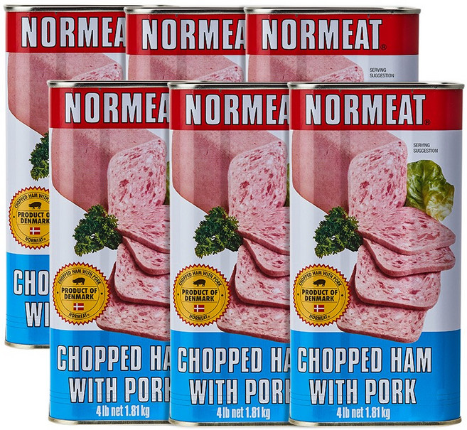 덴마크 노미트 촙트햄 대용량 1.81kg x 6캔, 6개