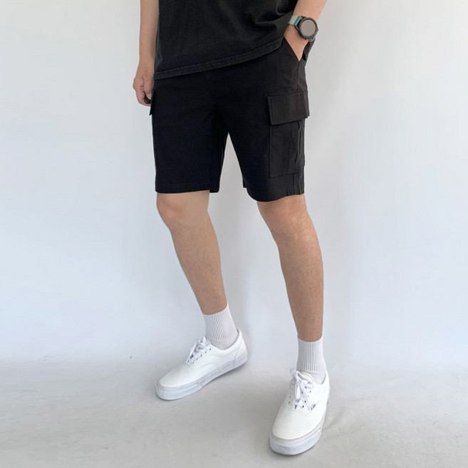 오씨엘 여름 편한 스판 아이스 쿨 밴딩카고반바지 4부 272