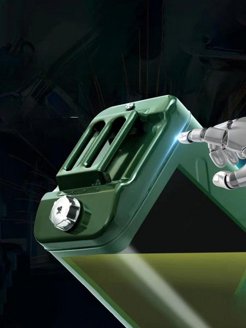 철제 기름통 10L 20L 30L 캠핑용 예비연료탱크 감성캠핑 보조 주유통, 1개, 0.6 두꺼운 철뚜껑 15L+호스