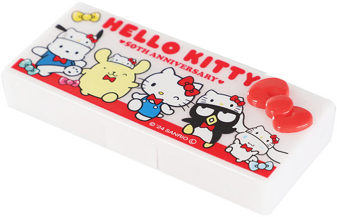 BenF Joy 산리오 휴대용 보관함 소품 케이스 보관함 정리함 면봉 치실 이쑤시개 머리끈 머리핀, 1개