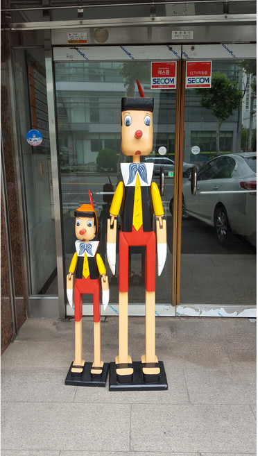 대형 서있는 목각 피노키오 인형 160cm