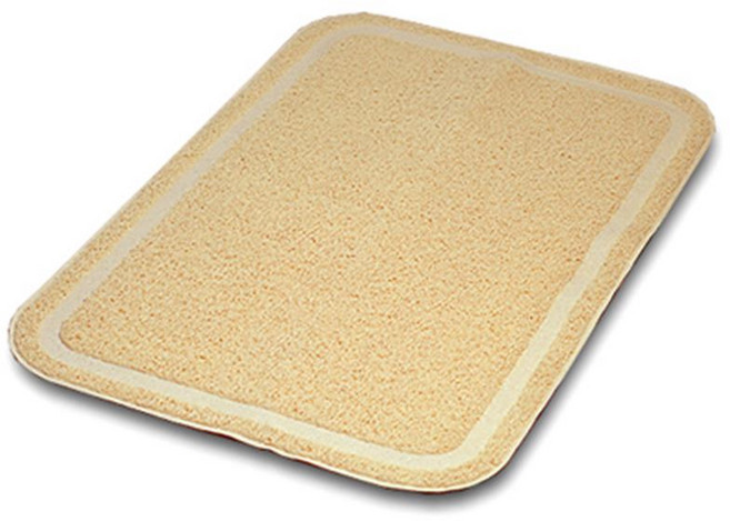 펫 고양이 스퀘어 사막화 방지 베이지 매트 냥이매트, 1개