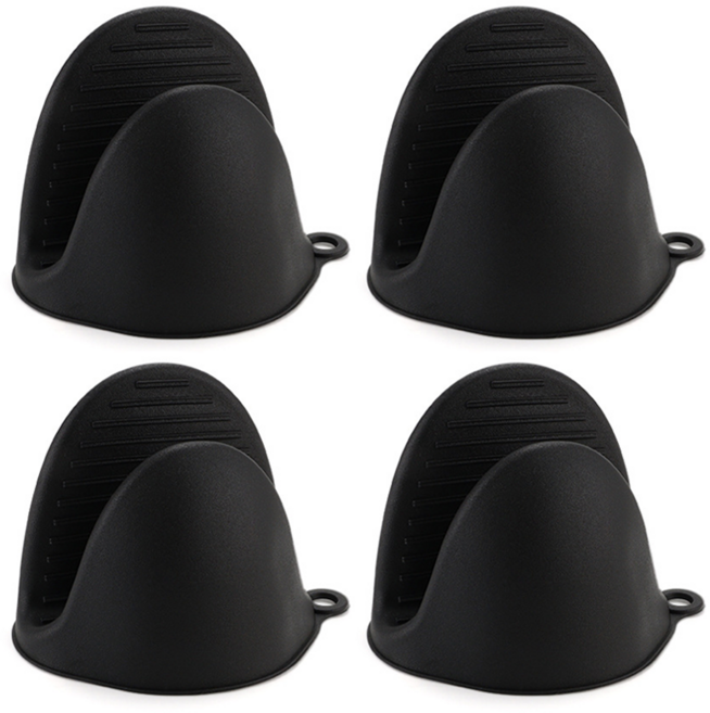 코지메이트 주방용 냄비 손잡이, 4개, 블랙