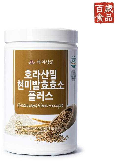 백세식품 호라산밀 현미발효 효소 100일분, 1개, 500g