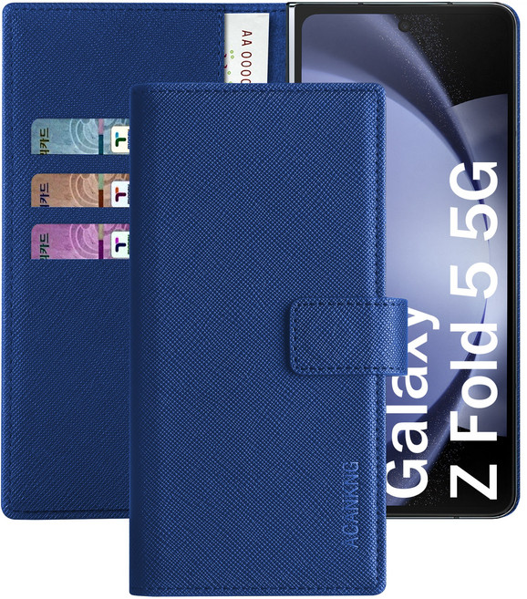 아칸크 삼성 갤럭시 z폴드5 5G/SM-F946 지갑형 가죽 카드수납 다이어리 휴대폰 케이스