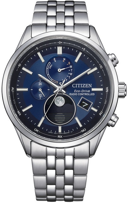CITIZEN 星辰 經典月相光動能電波錶, 1個