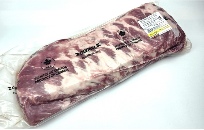 [식자재랜드]코스트코 캐나다산 돈육 삼겹살 갈비 진공 세인트루이스립, 3kg, 1개
