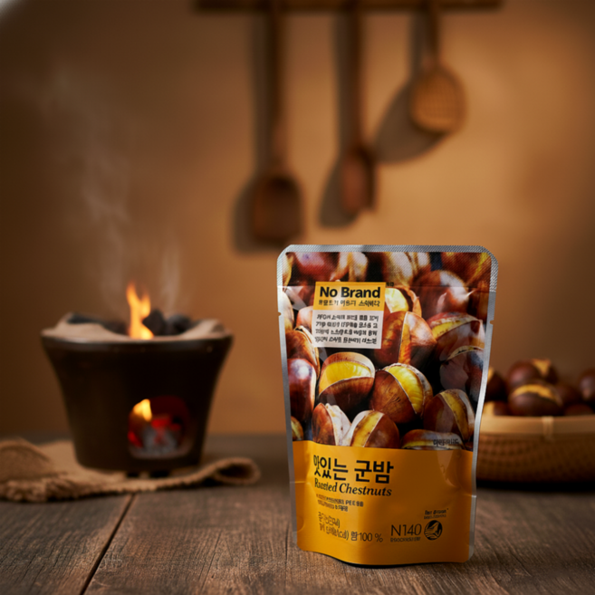 HIT 노브랜드 군밤 맛밤 100g x 2개입, 4개