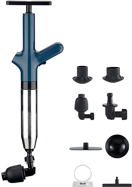 건샷 공기 고압 압축 뚫어뻥 5세대, 블루