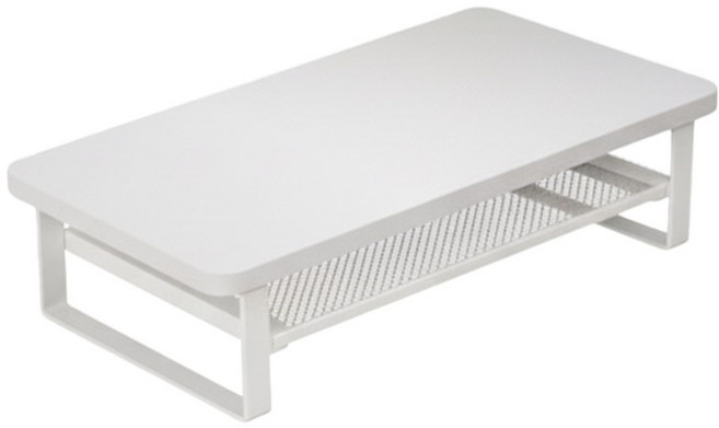 이소품 슬림덱 사무실용 2단 철제 모니터받침대 2size, 중_50CM(06824A)