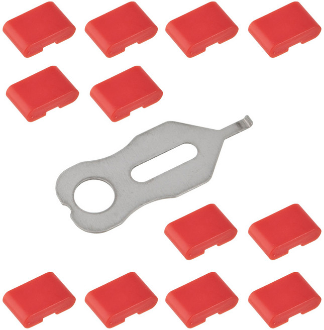 FORT LEE USB TYPE-C C타입 포트락 잠금장치 키1 잠금알12(레드) typecl112rd