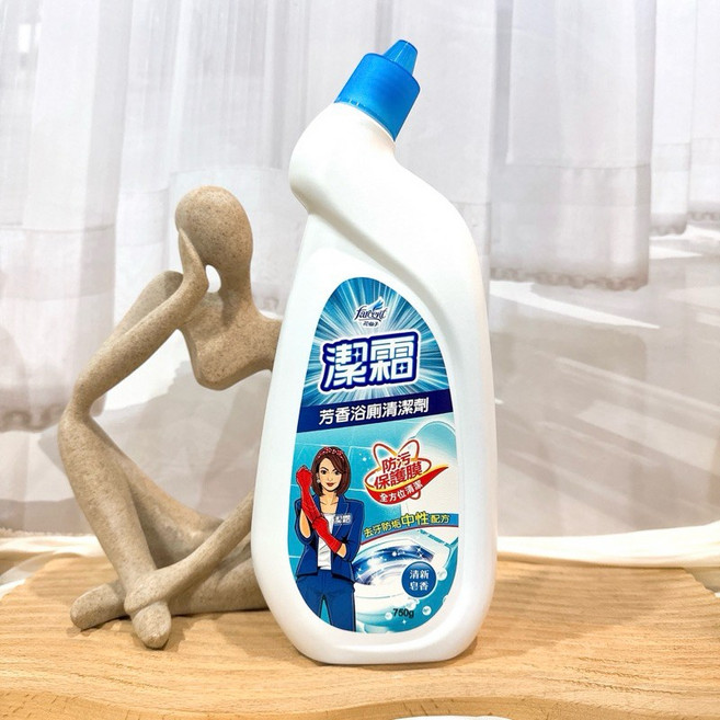 花仙子 Farcent 潔霜芳香浴廁清潔劑 750g 中性配方 多種香氛, 1個, 芳香浴廁清潔劑750g-清新皂香, 750ml