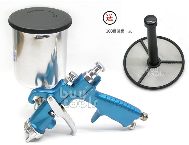 SP-101噴漆槍組 附贈100目濾網 輕鬆噴塗 居家DIY修繕工具, 1個