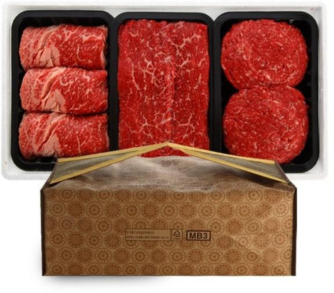 청풍 무항생제 1plus등급 로스정육5호 등심400g 국거리400g 불고기400g, 1세트