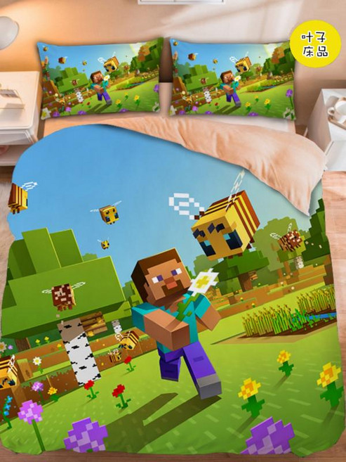 마인크래프트이불 침구세트 3종세트 이불커버 MINECRAFT 게임