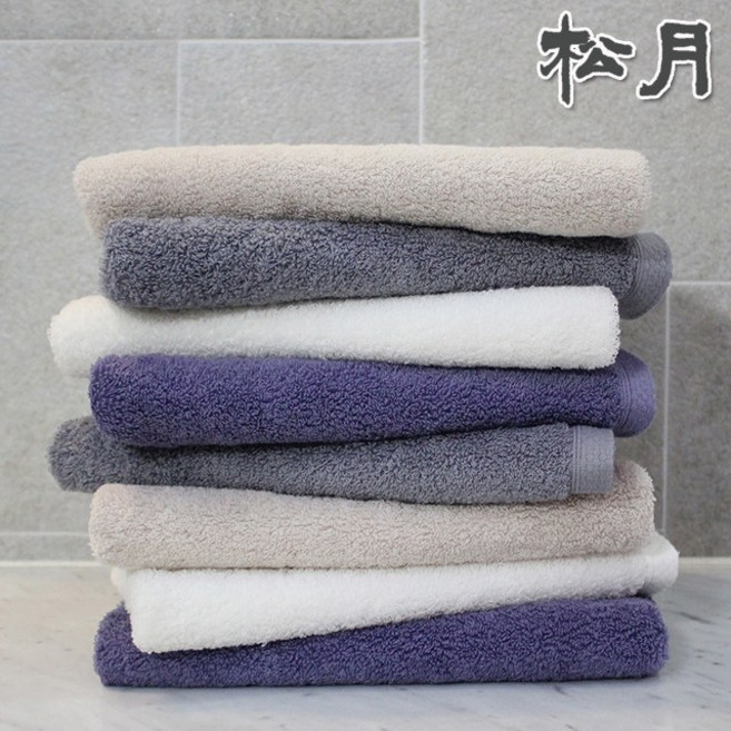 송월 코마사 40수 160g 포근한 호텔수건, 그레이, 8개