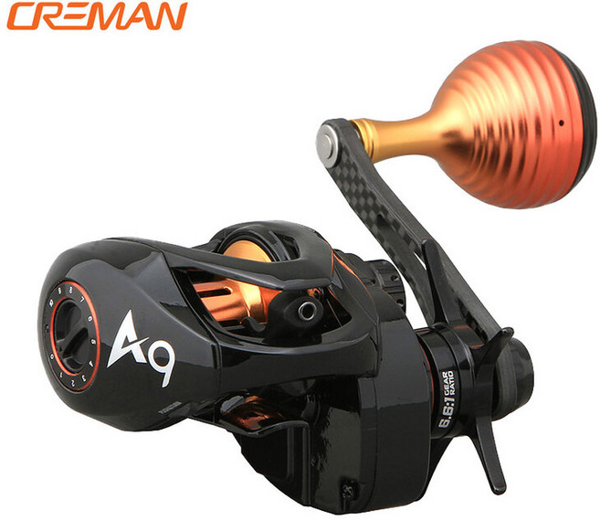 크레만 에이나인 A9 지깅 베이트릴 문어 쭈꾸미 광어 참돔 선상 낚시 릴, 5.6:1, 좌핸들