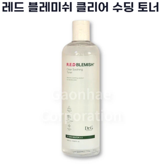 닥터지 레드 블레미쉬 클리어 수딩 토너, 500ml, 1개 - 쿠팡