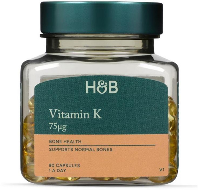 홀랜드앤바렛 비타민 K2 75ug 소프트젤 Holland & Barrett Vitamin K2, 1개, 90정