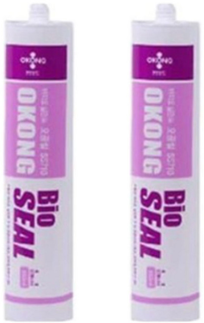 오공 욕실용 바이오 실리콘 백색 싱크대용 세면대용 내곰팡이성 실란트 (SS710), 2개