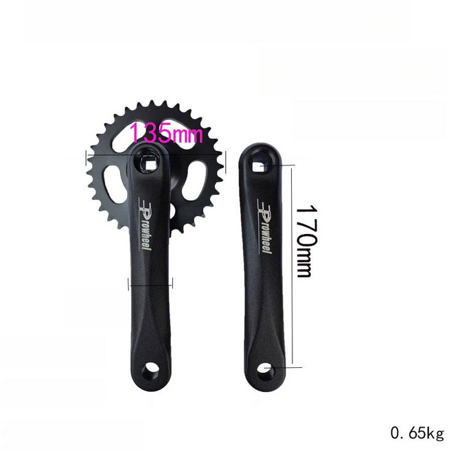 165mm 172.5 카본 크랭크셋 BCD 다이렉트 마운트 체인링 파이버 로드 바이크용 29MM 자전거 세트 암, 13 Crank 52 36T BB, 1개
