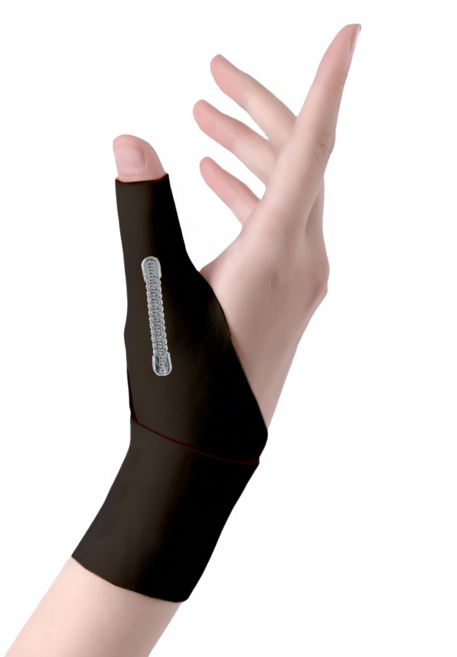 위시플러스 초슬림 얇은 손목 보호대 엄지손가락 스프링 손목아대 좌우세트, 1세트