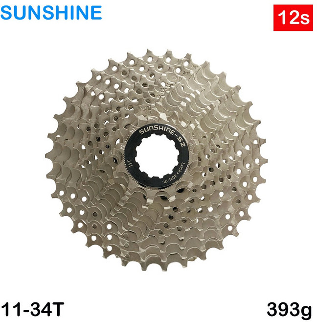 [썬샤인]자전거 스프라켓/ 로드 12단 11-34T HG바디용 높은기어비 스프라켓 / 394g, 21 12 Speed-11-34T, 1개