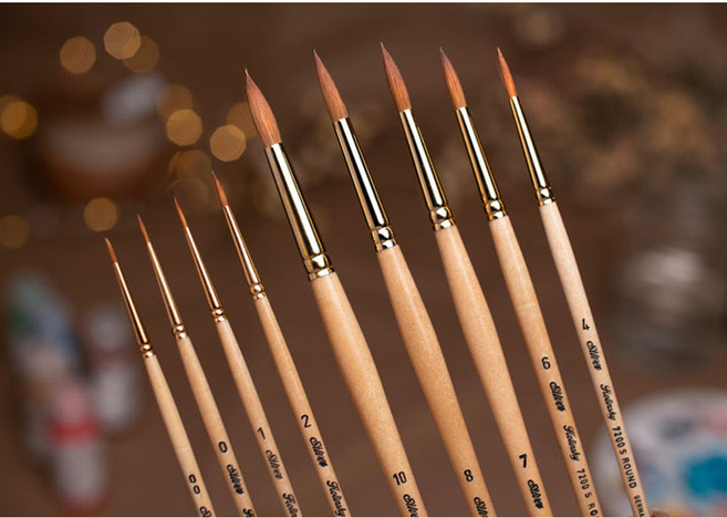 삼원 실버콜린스키 7200S 수채화붓/유화붓, 01.7200S Round, 7200S-6