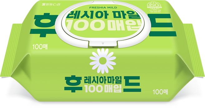 코디(codi) 후레시아 마일드 캡형 물티슈 100매 x 24개, 100개입, 단품