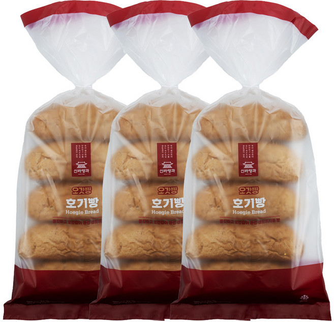 신라명과 오갓빵 호기빵 x3 (냉동), 325g, 3개