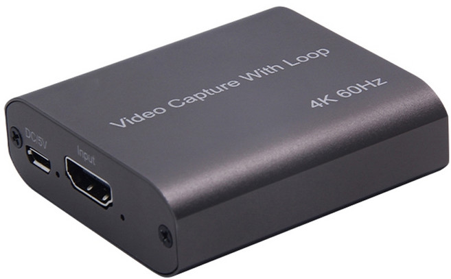 HDMI 4K 60Hz 影音擷取卡 遊戲直播錄製盒, -