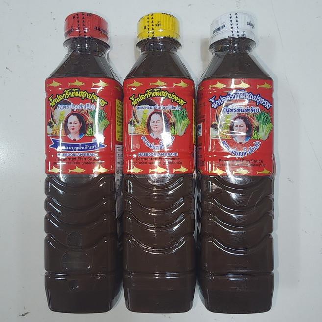MAEBOONLAM Brand 발효피쉬소스 빨강 노랑 화이트 셋트 worldfood, 1.8L