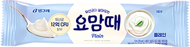 빙그레 요맘때 플레인바 한박스 아이스크림, 40개, 70ml