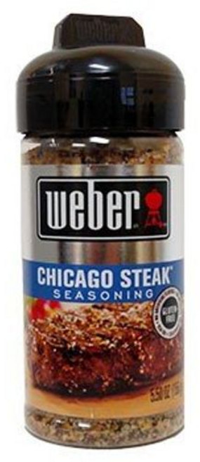 웨버 시카고 스테이크 시즈닝 156g (8팩). 품목은 1 Weber Chicago Steak Seasoning 5.5 oz (Pack of 8). Item is a 5.5 o, 1개