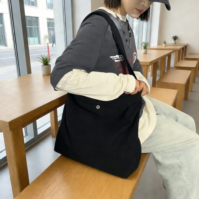 【帆布托特包】大容量手提包 文藝包 單肩斜挎包 通勤側背包 學生書包 A4雜誌包 iPad收納包 可調節肩帶 多背法包 多功能包 INS風背包 韓系背包