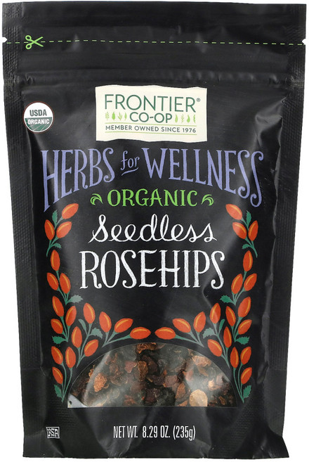 Frontier Co-Op Organic Seedless Rosehips 8.29 oz (235 g) 1팩, 1개