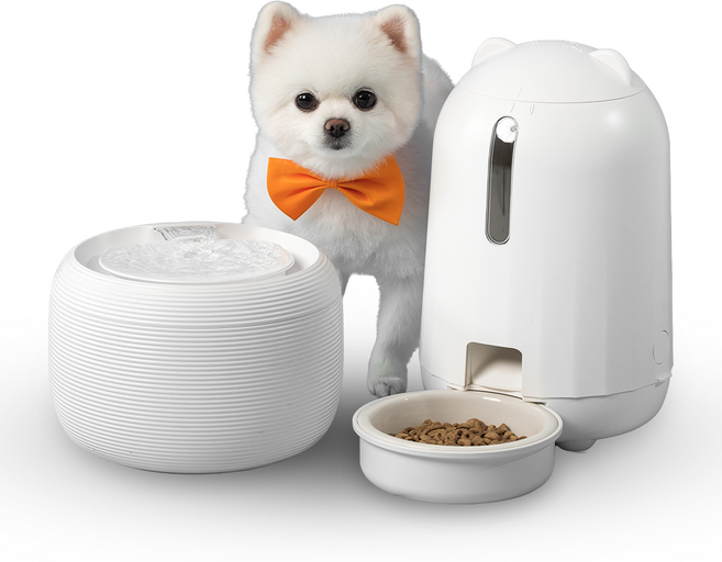 페키움 풀패키지 고양이 강아지 정수기 자동 급식기 음수대, 1세트, 페키움 풀패키지 단품