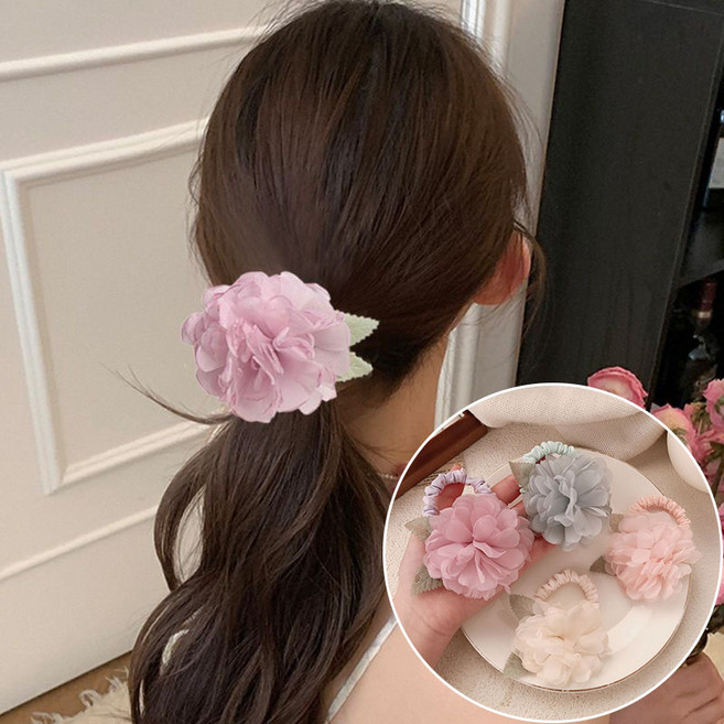 ZMBIRD 입체 플라워 예쁜 여성 머리끈 4종세트 N5823