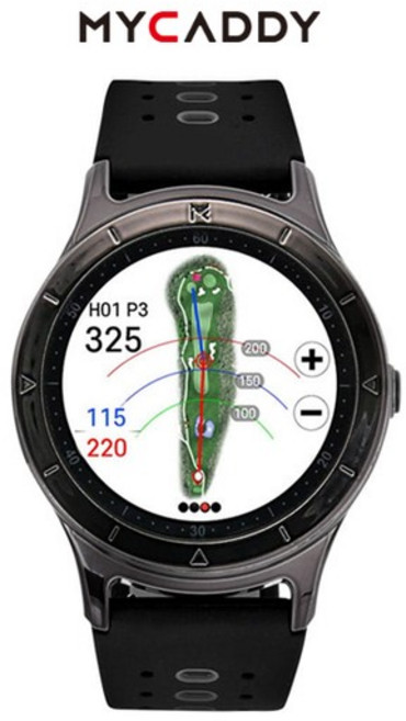마이캐디 시계형 GPS 골프 거리측정기, M1, 블랙
