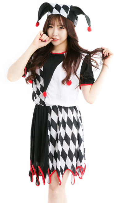 제스터 여자의 상성인 할로 윈데이 할로윈 파티 의상 공포