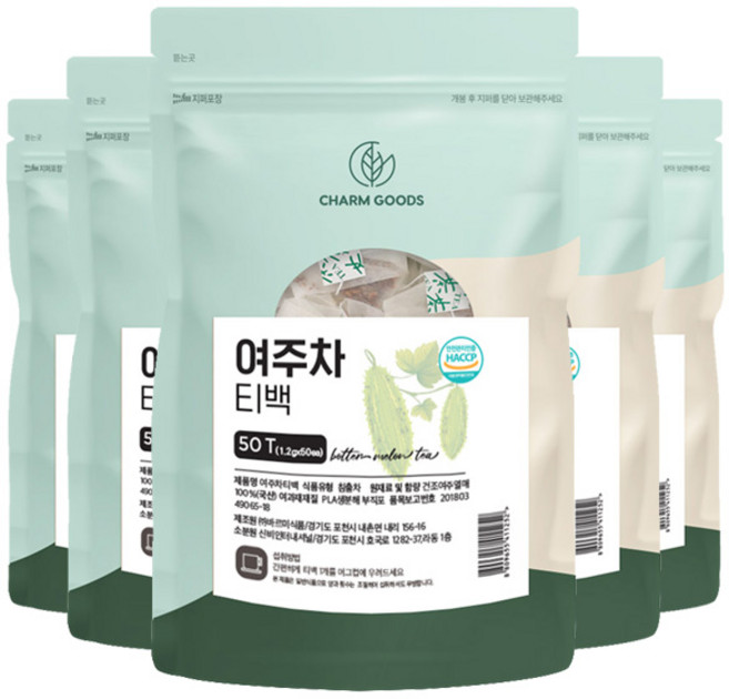 여주차 건조 여주 삼각 티백 국내산 첨가물 없는 원물 100%, 5개